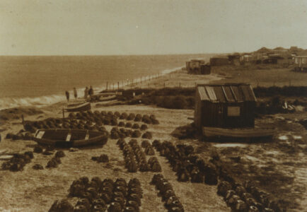 Lobster pots on East Beach - thumbnail image