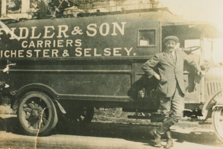 Charles Fidler and truck - thumbnail image
