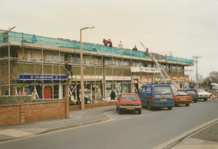 Repairs to East Beach shops after the Tornado - thumbnail image