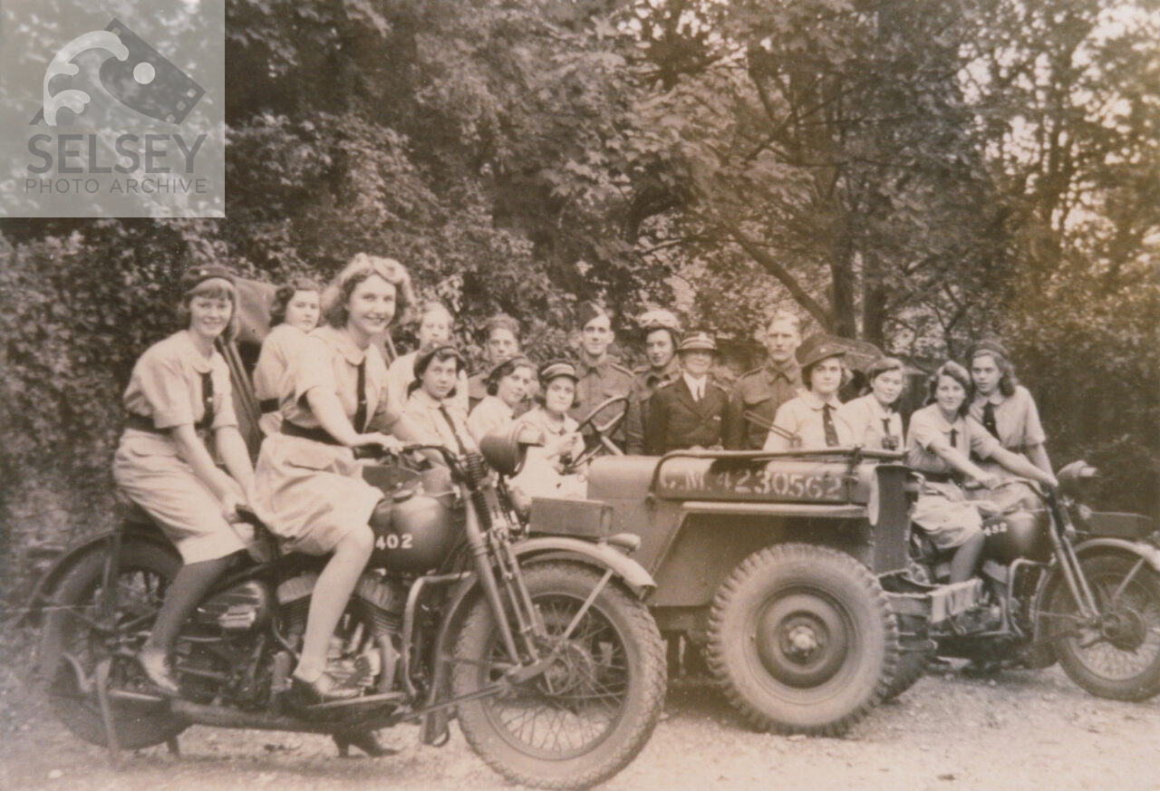 Group of Canadian girls and trainers on motorbikes and open vehicle - featured image