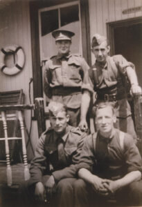 A quartet of soldiers outside “Stewarton” - thumbnail image