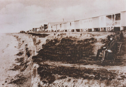 Chalets/converted railway carriage homes on West Beach - thumbnail image