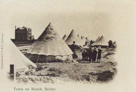 Tents on beach - thumbnail image