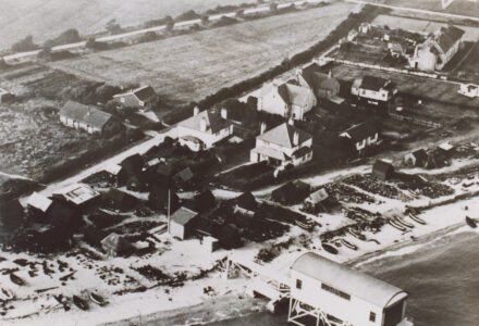 Aerial view of lifeboat station - thumbnail image