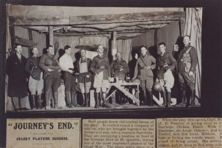 Newspaper cutting about performance of “Journey’s End” - thumbnail image