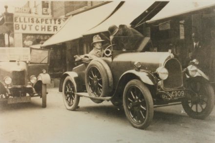 Selsey: Man and automobile - thumbnail image