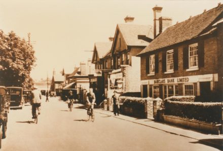 Selsey: High Street looking North showing Barclays Bank - thumbnail image
