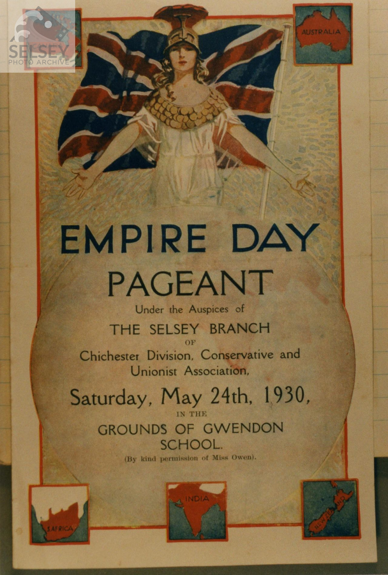 Selsey: Poster for 1930 Empire Day Pageant - featured image