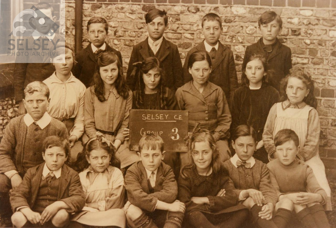 Selsey: Group photograph of Children from C of E School - featured image