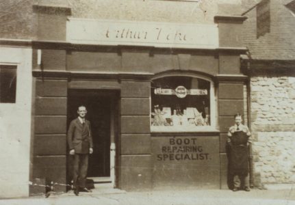 Selsey: Frontage of boot repairers - thumbnail image