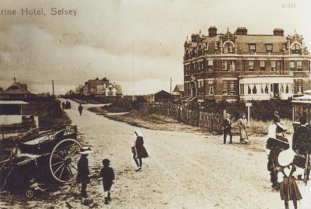 Selsey: Marine Hotel in Hillfield Road looking north - thumbnail image