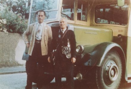 Selsey: Bus and crew. - thumbnail image