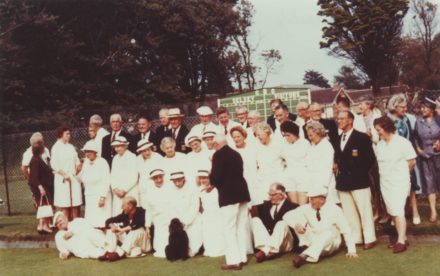 Selsey: Group photograph at Crablands Bowling Club - thumbnail image