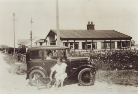 Selsey: Railway carriage home and car - thumbnail image