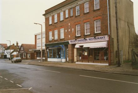 Selsey: Shops and restaurant opposite West Street - thumbnail image