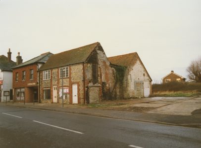 Selsey: Empty building and St. Wilfrid’s Walk - thumbnail image