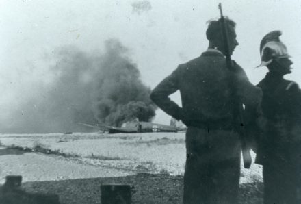 German aircraft crash at East Beach - thumbnail image