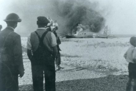 German aircraft crash at East Beach - thumbnail image