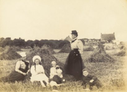 Selsey: A family group at harvest time - thumbnail image